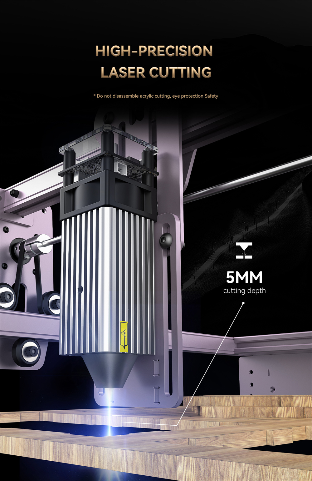 Uumlberholte-ATOMSTACK-A5-PRO-40W-Lasergraviermaschine-mit-55W-optischer-Leistung410x400mm-Flaumlche-2023870-7